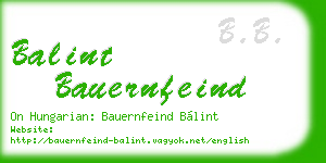 balint bauernfeind business card